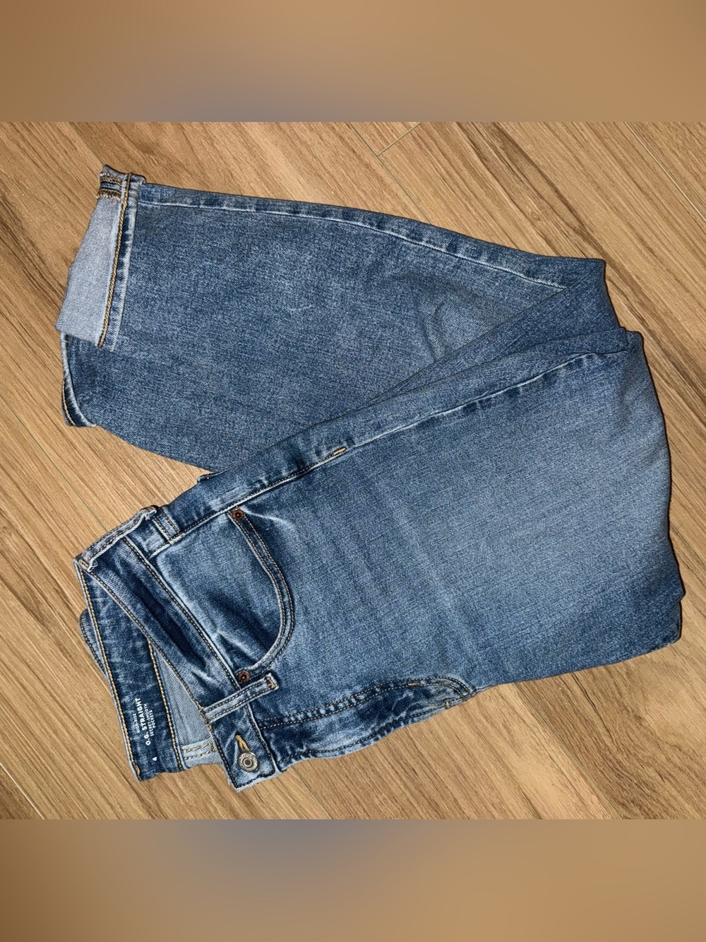 Old Navy woman’s Dark Blue Straight Leg Jeans
